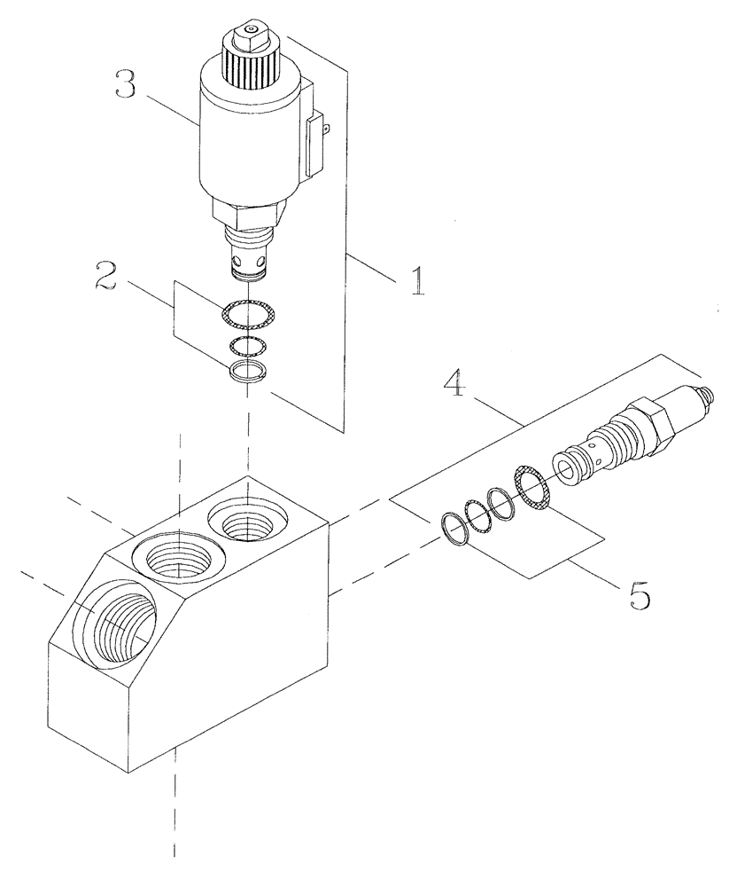 Схема запчастей Case IH 7700 - (B05[15]) - HYDRAULIC SOLENOID VALVE Hydraulic Components & Circuits