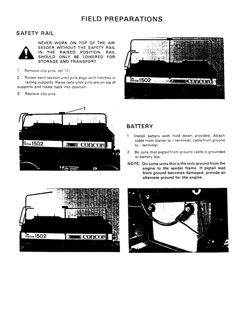 Схема запчастей Case IH AS1002 - (04) - FIELD PREPARATIONS (05) - SERVICE & MAINTENANCE