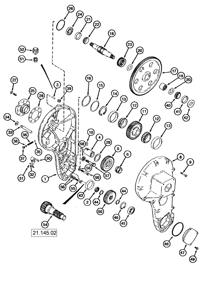 Схема запчастей Case IH 625 - (60.600.02) - DRUM DRIVE ASSY (60) - PRODUCT FEEDING