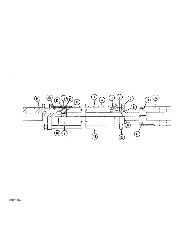 Схема запчастей Case IH 7100 - (8-62) - LIFT CYLINDER, 1286321C91, 2-1/2 ID X 8 INCH STROKE, RAM (08) - HYDRAULICS