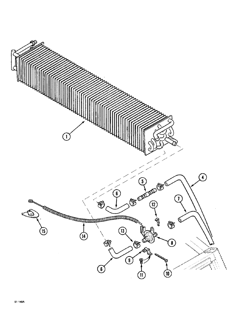 Схема запчастей Case IH 5150 - (9E-66) - HEATER UNIT (09) - CHASSIS/ATTACHMENTS