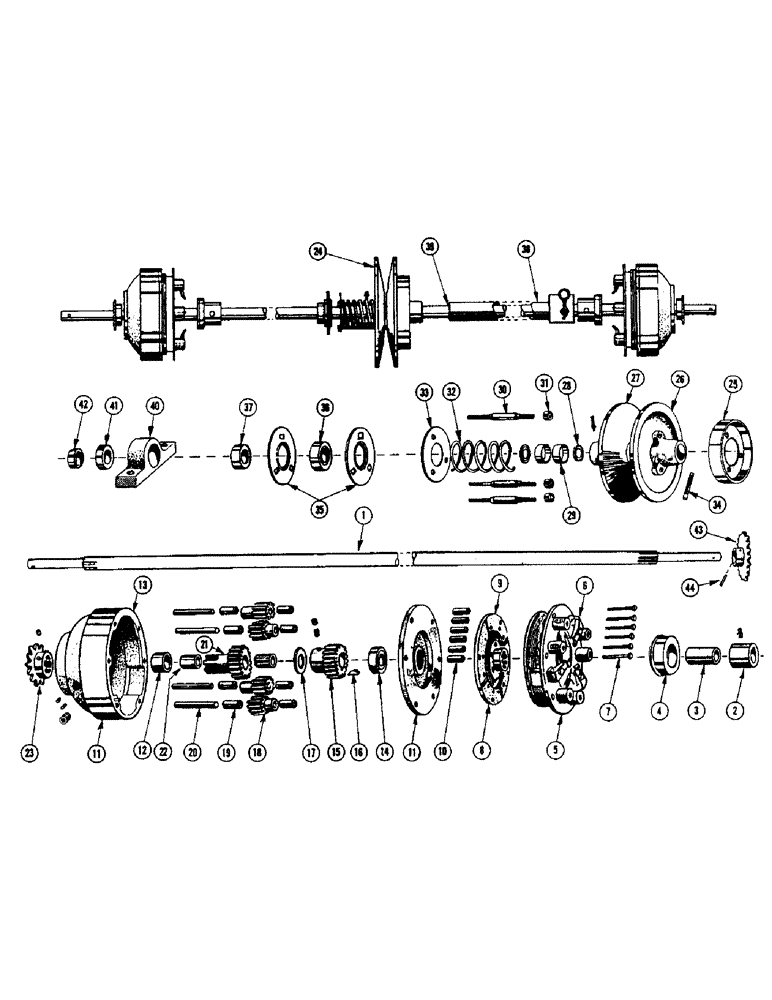 Схема запчастей Case IH 856 - (18) - PLANETARY STEERING 