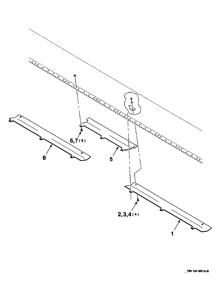 Схема запчастей Case IH 8840 - (7-10) - WEAR PLATE ASSEMBLIES (14 FOOT) (S.N. CFH0032227 AND LATER) (58) - ATTACHMENTS/HEADERS