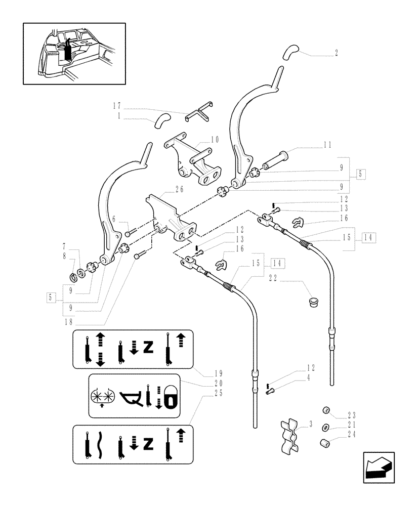 Схема запчастей Case IH MXU115 - (1.96.2/05) - (VAR.352/1) 4 (EDC) CONTROL VALVES WITH TRAILER BRAKE VALVE - CONTROL VALVE CONTROL (10) - OPERATORS PLATFORM/CAB