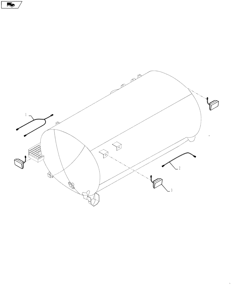 Схема запчастей Case IH 4420 - (11-064) - LIGHT GROUP, REAR Options