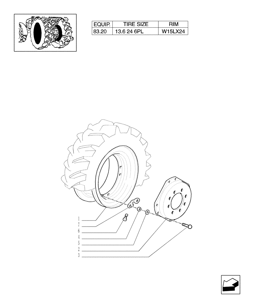 Схема запчастей Case IH MXU110 - (83.00[06]) - DRIVE WHEELS (11) - WHEELS/TRACKS