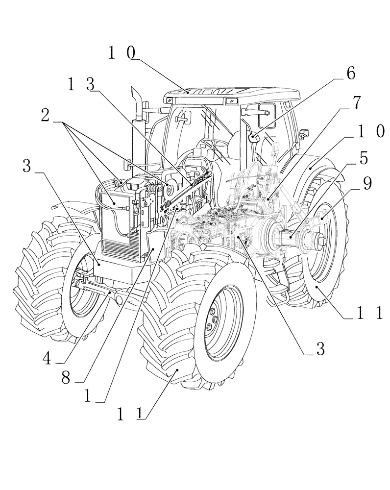 Схема запчастей Case IH PUMA 210 - (MAIN) - MAIN SECTIONS (00) - GENERAL