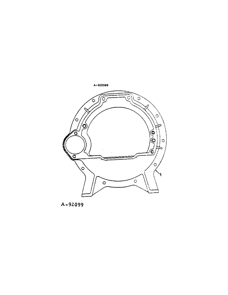 Схема запчастей Case IH C-153 - (E-22[A]) - FLYWHEEL HOUSING 