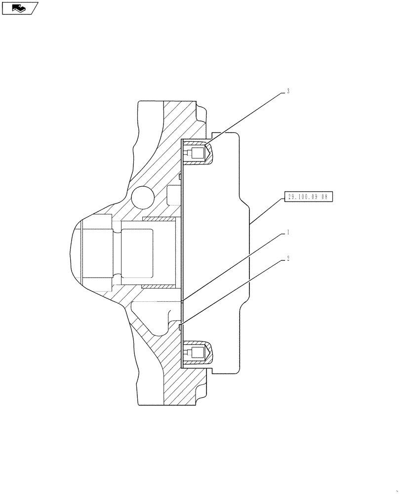 Схема запчастей Case IH 3230 - (29.100.09[09]) - RH HYDROSTATIC PUMP, WEAR PLATE, BSN YCT032640 (29) - HYDROSTATIC DRIVE