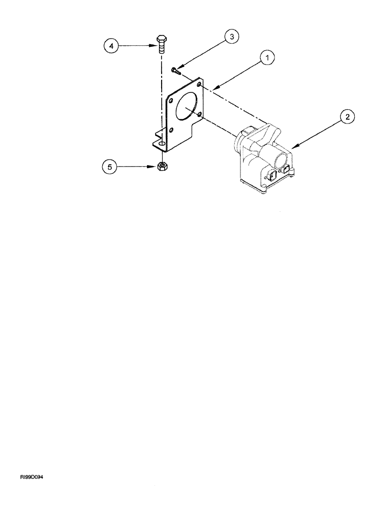 Схема запчастей Case IH AFS - (05-36) - IMPLEMENT CONNECTOR MOUNTING (MX MAGNUM TRACTOR) (55) - ELECTRICAL SYSTEMS