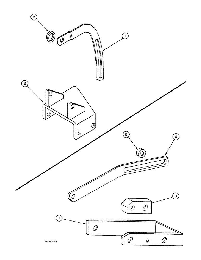 Схема запчастей Case IH D-310 - (5-140) - ALTERNATOR BRACKET, 616 AND 622 COTTON PICKERS, FARMALL 706 & INTERNATIONAL 706 TRACTORS 