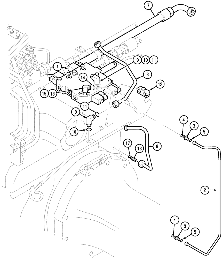 Схема запчастей Case IH MX150 - (08-06) - HYDRAULIC CIRCUIT (35) - HYDRAULIC SYSTEMS