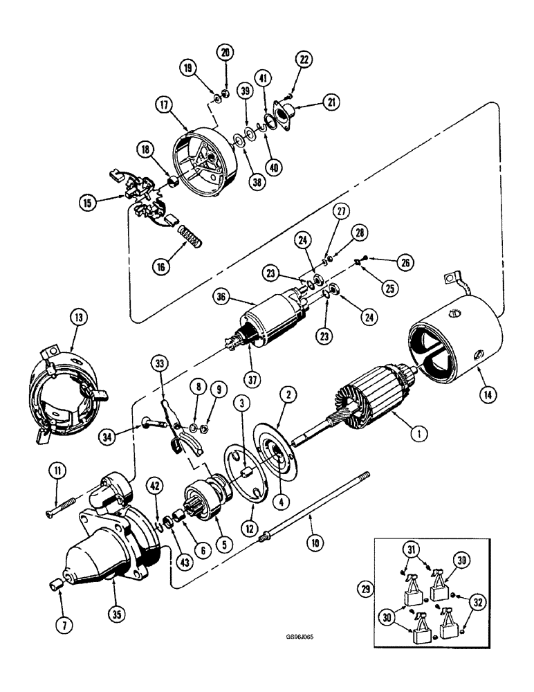 Схема запчастей Case IH 1660 - (4-58) - FEEDER REVERSER MOTOR (06) - ELECTRICAL