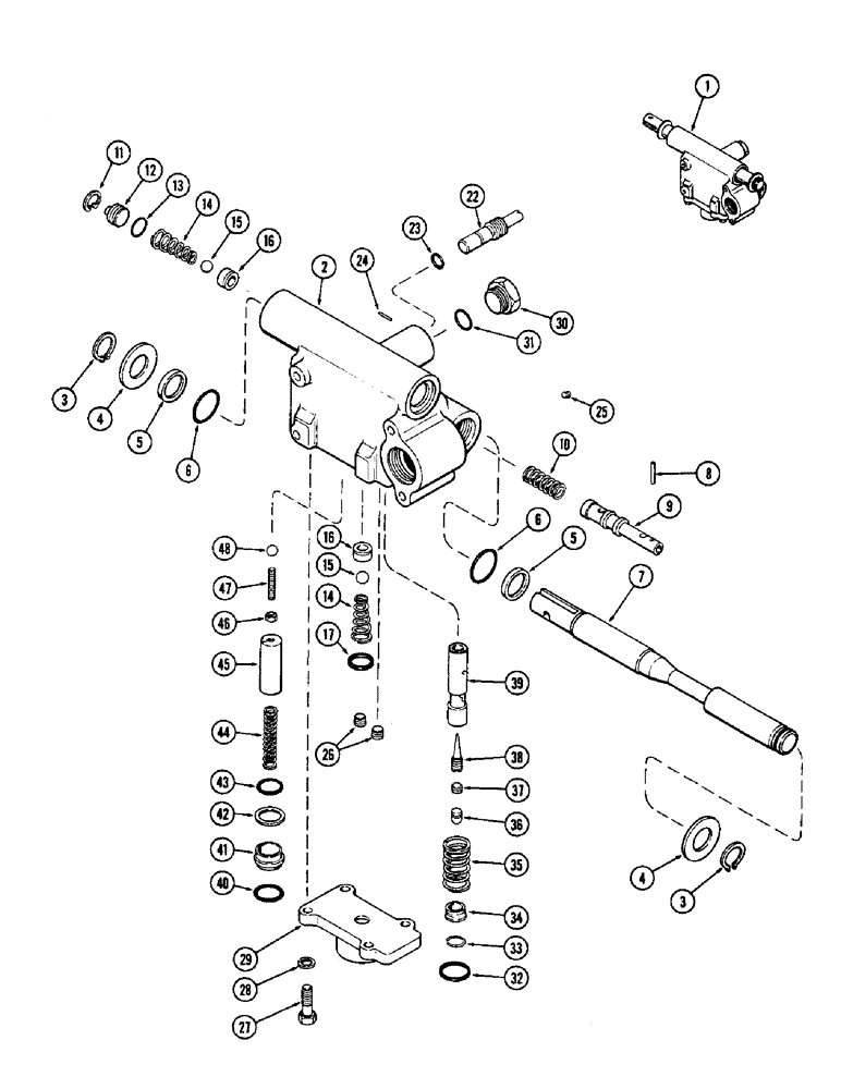 Схема запчастей Case IH 2870 - (320) - DEPTH CONTROL VALVE (09) - CHASSIS/ATTACHMENTS