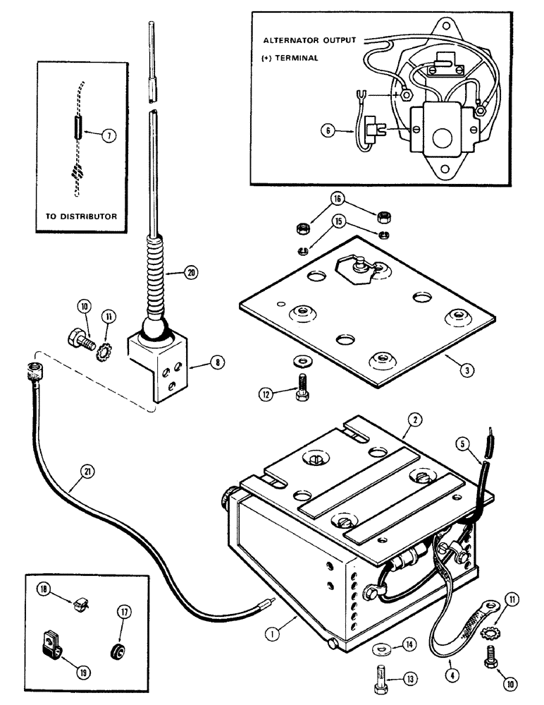 Схема запчастей Case IH 1370 - (322) - RADIO KIT (09) - CHASSIS/ATTACHMENTS