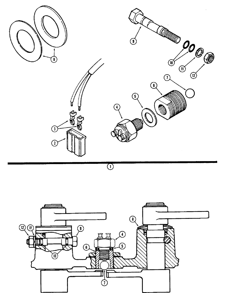 Схема запчастей Case IH 2470 - (121A) - NEUTRAL START SWITCH KIT (06) - POWER TRAIN