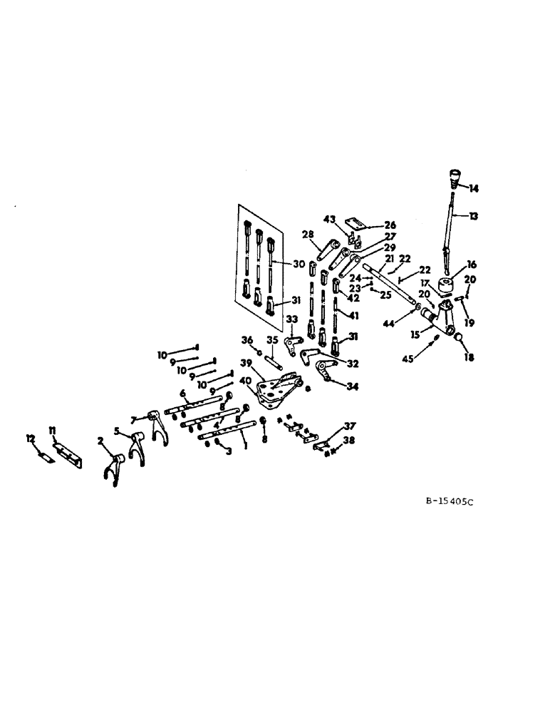 Схема запчастей Case IH 686 - (07-12) - DRIVE TRAIN, GEAR SHAFT MECHANISM, 666 AND 686 GEAR DRIVE TRACTORS (04) - Drive Train