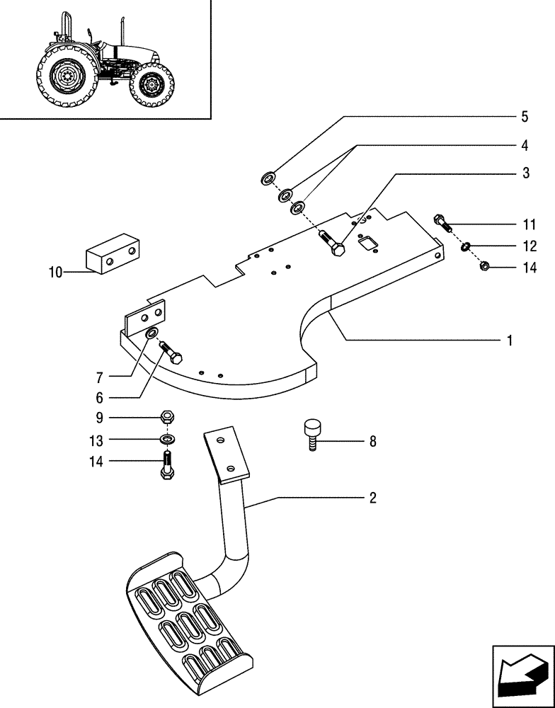 Схема запчастей Case IH JX85 - (1.87.0/03[02]) - MUDGUARDS AND FOOTBOARDS - FOR STRADDLE VERSION (08) - SHEET METAL