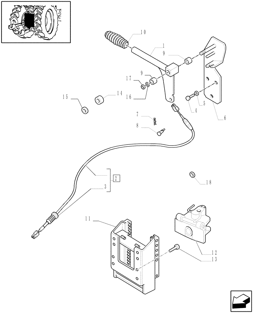 Схема запчастей Case IH PUMA 210 - (1.89.5/01) - (VAR.897) SLIDER TOW HOOK W/AUTO SWIVEL COUPLING & CABLE, LESS SWINGING DRAWBAR - GERMAN TYPE (09) - IMPLEMENT LIFT