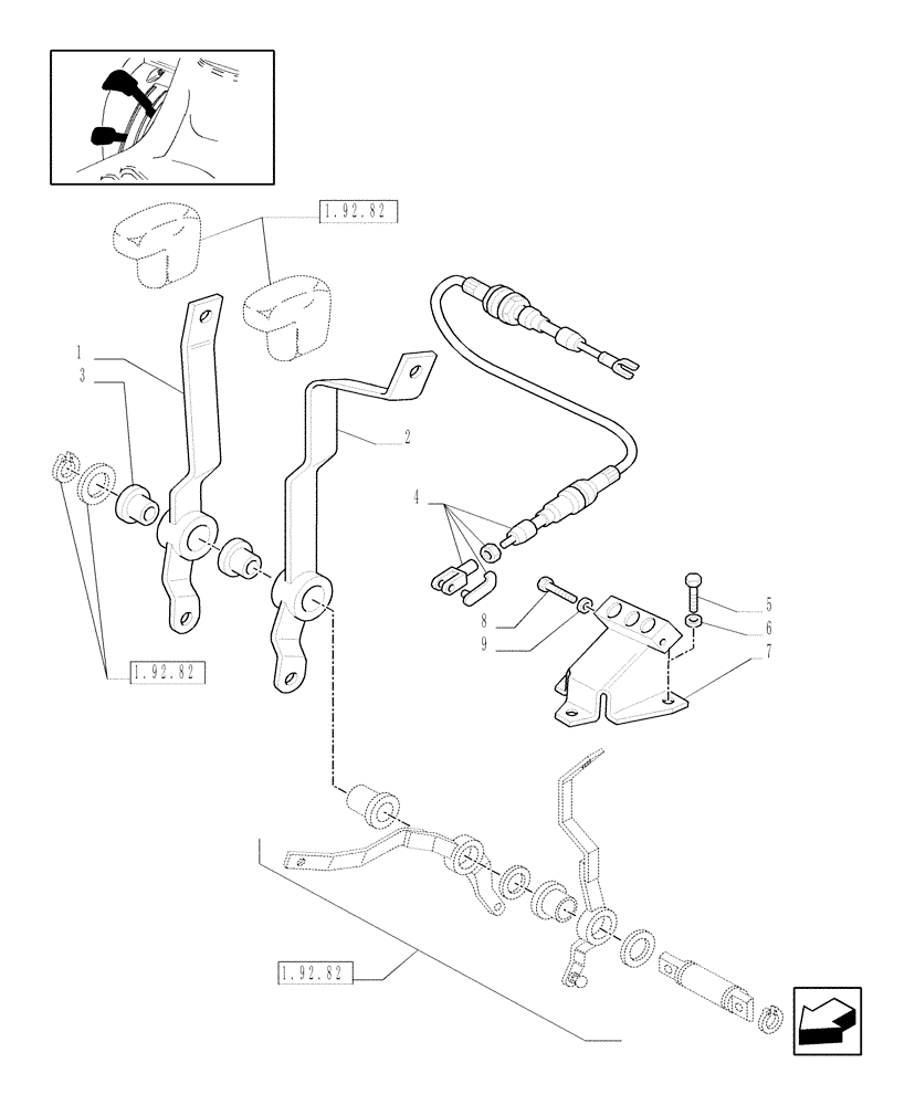 Схема запчастей Case IH JX1085C - (719124070[08]) - (DIA KIT) TWO MID-MOUNT KIT (1 S/D+1 S/D WITH FLOAT) W/ JOYSTICK & #4 QUICK COUPLERS (18) - VARIATIONS