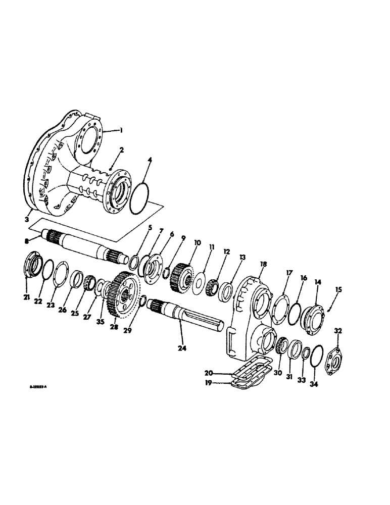 Схема запчастей Case IH HYDRO 100 - (07-49) - DRIVE TRAIN, REAR AXLE AND CONNECTIONS, 766 DIESEL, 966, 1066 AND HYDRO 100 HI-CLEAR TRACTORS (04) - Drive Train