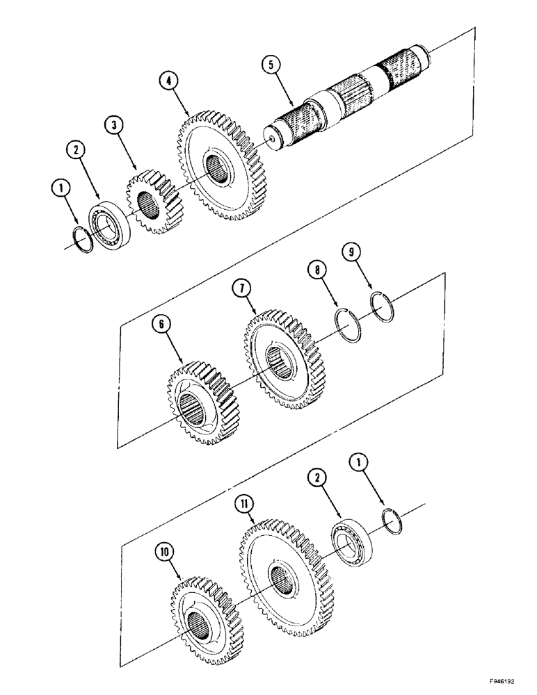 Схема запчастей Case IH 9350 - (6-094) - 24 SPEED SYNCHROSHIFT TRANSMISSION ASSEMBLY, FOURTH SHAFT ASSEMBLY (06) - POWER TRAIN