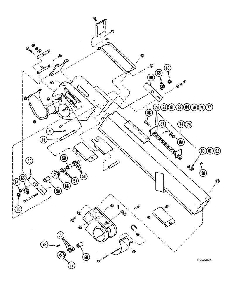 Схема запчастей Case IH 1680 - (9D-20) - TAILINGS ELEVATOR (CONTD) (16) - GRAIN ELEVATORS & AUGERS