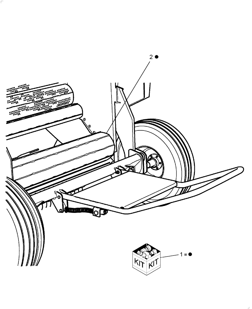 Схема запчастей Case IH RB554 - (18.50) - DIA KIT, FLOOR ROLL ROD (18) - ACCESSORIES