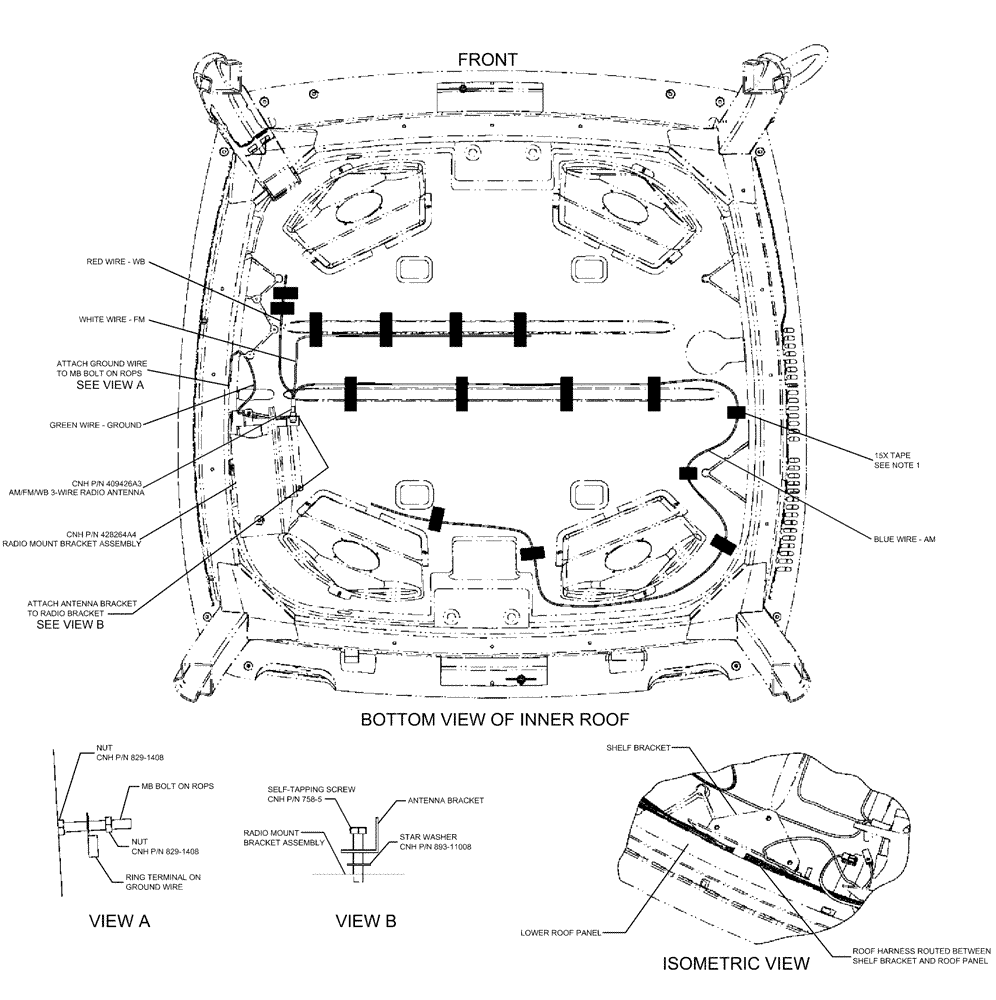 Схема запчастей Case IH 3230 - (55.510.03) - SPEAKER GROUP (55) - ELECTRICAL SYSTEMS