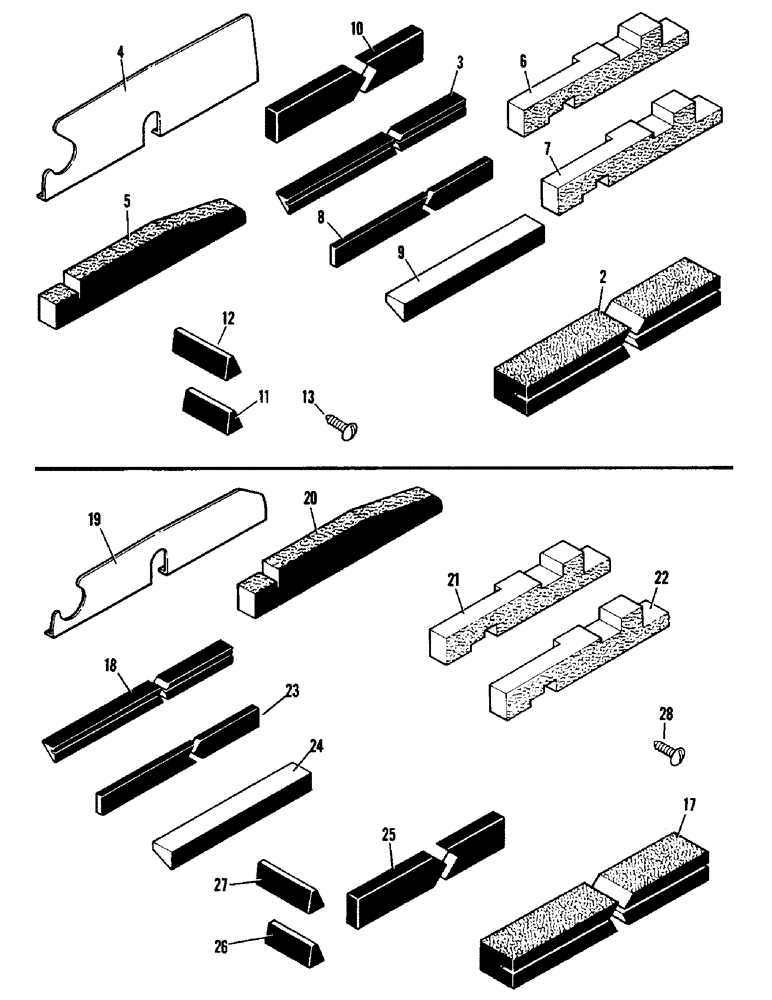 Схема запчастей Case IH 1390 - (N-16) - SEAL KIT (08) - SHEET METAL