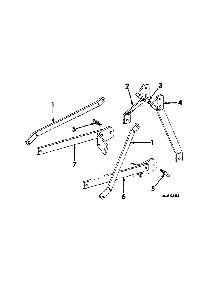 Схема запчастей Case IH 2CK-FT35 - (C-6[A]) - THREE POINT HITCH, 1961 AND SINCE 