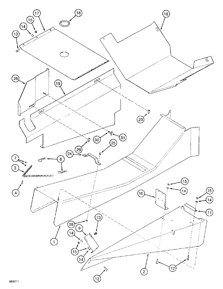 Схема запчастей Case IH 2022 - (9A-50) - PLANT GUARD, 2022 COTTON PICKER PRIOR TO P.I.N. JJC13388 (13) - PICKING SYSTEM