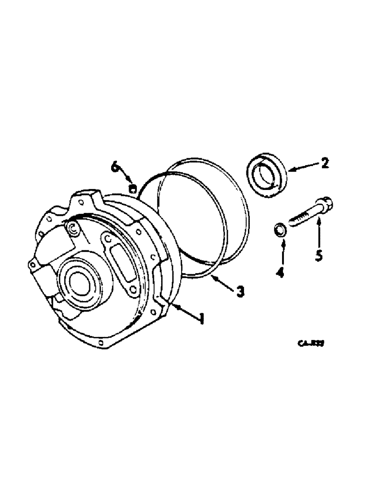 Схема запчастей Case IH 454 - (07-13) - DRIVE TRAIN, HYDROSTATIC CHARGE PUMP (04) - Drive Train