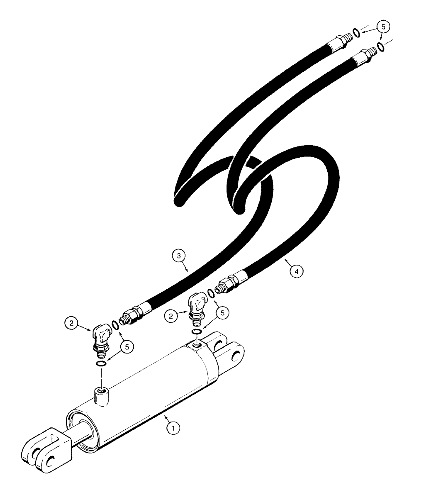 Схема запчастей Case IH 770 - (08-01) - TRANSPORT LIFT HYDRAULIC CIRCUIT, HOSES WITH MALE ENDS, DISK HARROWS CODED A, B AND C (08) - HYDRAULICS