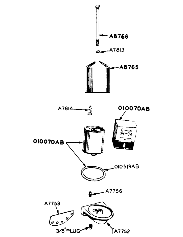 Схема запчастей Case IH 500-SERIES - (013) - CRANK CASE OIL FILTER (02) - ENGINE