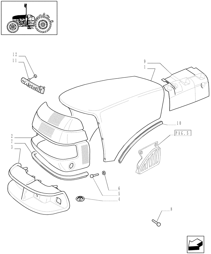 Схема запчастей Case IH JX1095C - (1.83.0[01]) - HOODS (08) - SHEET METAL