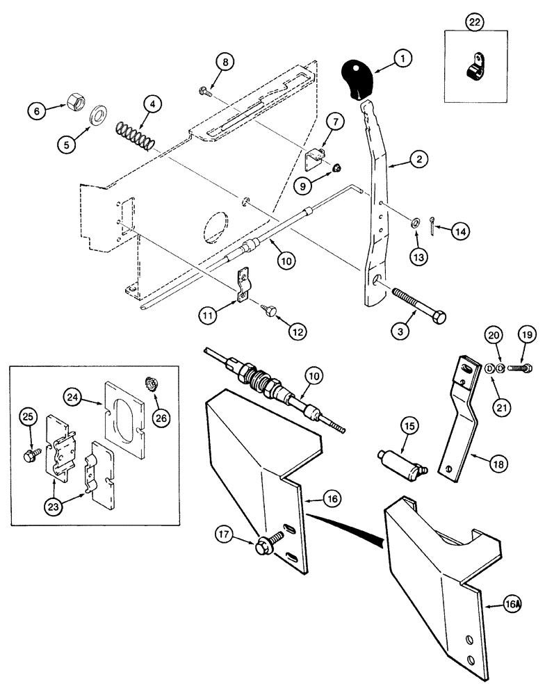 Схема запчастей Case IH 2155 - (3-12) - THROTTLE CONTROL (02) - FUEL SYSTEM