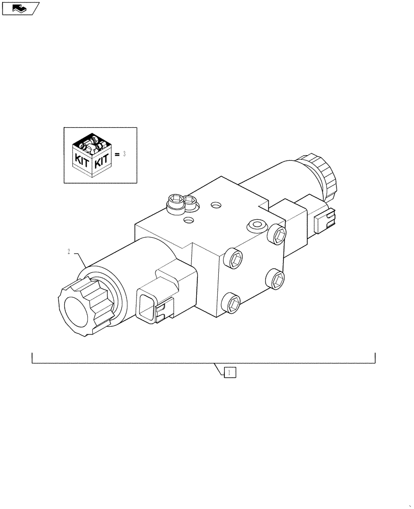 Схема запчастей Case IH 3330 - (29.100.12[10]) - LH HYDROSTATIC PUMP, CONTROL MODULE, SN YCT032640 AND AFTER (29) - HYDROSTATIC DRIVE