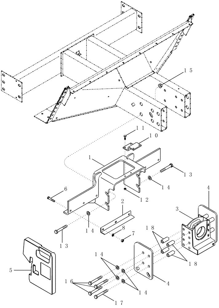 Схема запчастей Case IH 2366 - (05-28[02]) - AXLE, STEERING - WEIGHTS (16 WEIGHTS) WITHOUT HITCH, ASN JJC0254000 (04) - STEERING