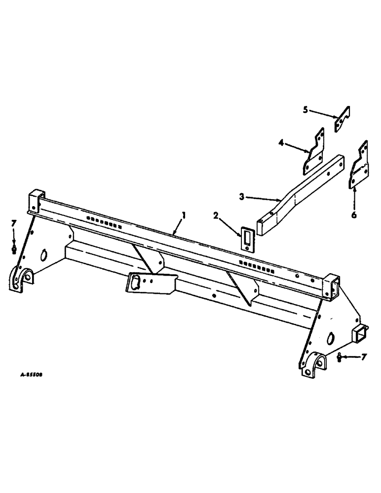 Схема запчастей Case IH 66-SERIES - (U-05) - MAIN FRAME AND CYLINDER BRACKET, FOR 2-ROW PLANTERS 