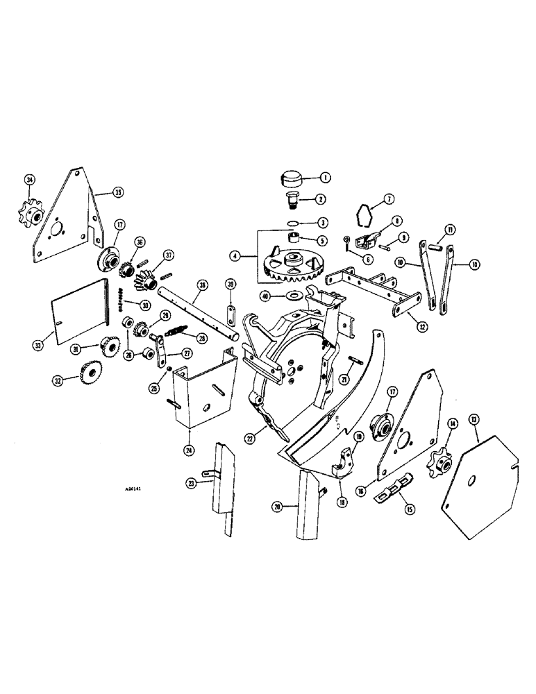 Схема запчастей Case IH K160 - (06) - RUNNER FRAME AND HILLDROP IDLER 