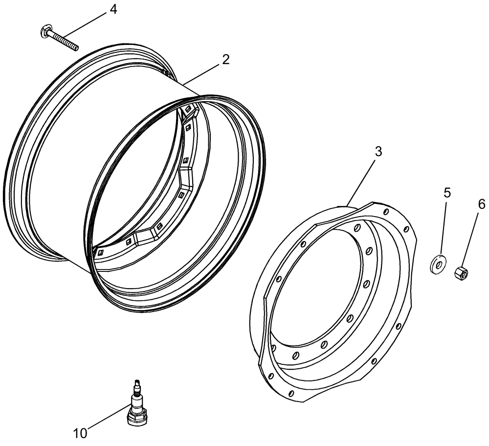 Схема запчастей Case IH MX285 - (05-54) - FRONT WHEELS - MFD, 12 BOLT HUB (05) - STEERING