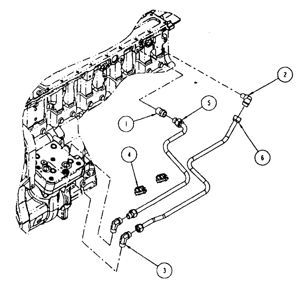 Схема запчастей Case IH FLX3330B - (02-037) - COMPRESSOR COOLANT PLUMBING (01) - ENGINE