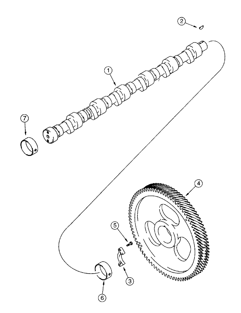 Схема запчастей Case IH 8850 - (10-50) - CAMSHAFT, SERIAL NUMBER CFH0099165 AND LATER (02) - ENGINE