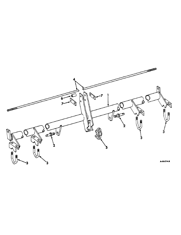 Схема запчастей Case IH 90 - (R-10) - 3 POINT HITCH AND TOOL BAR CLAMP 