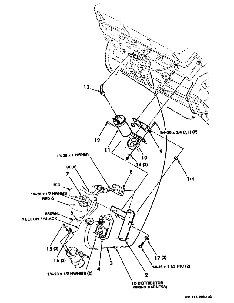 Схема запчастей Case IH 8830 - (4-02) - ELECTRICAL ENGINE ACCESSORIES ASSEMBLY, GAS (04) - ELECTRICAL SYSTEMS