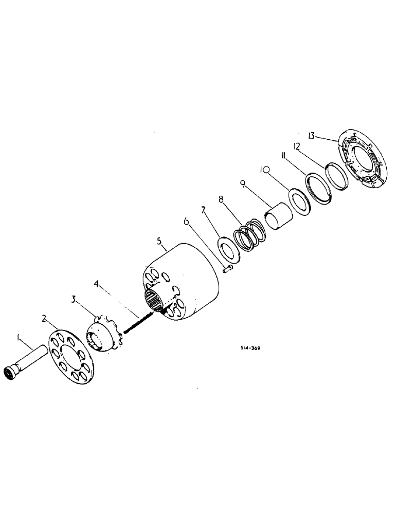 Схема запчастей Case IH HYDRO 84 - (07-15) - DRIVE TRAIN, BLOCK KIT, MOTOR CYLINDER, HYDRO 84 TRACTORS (04) - Drive Train