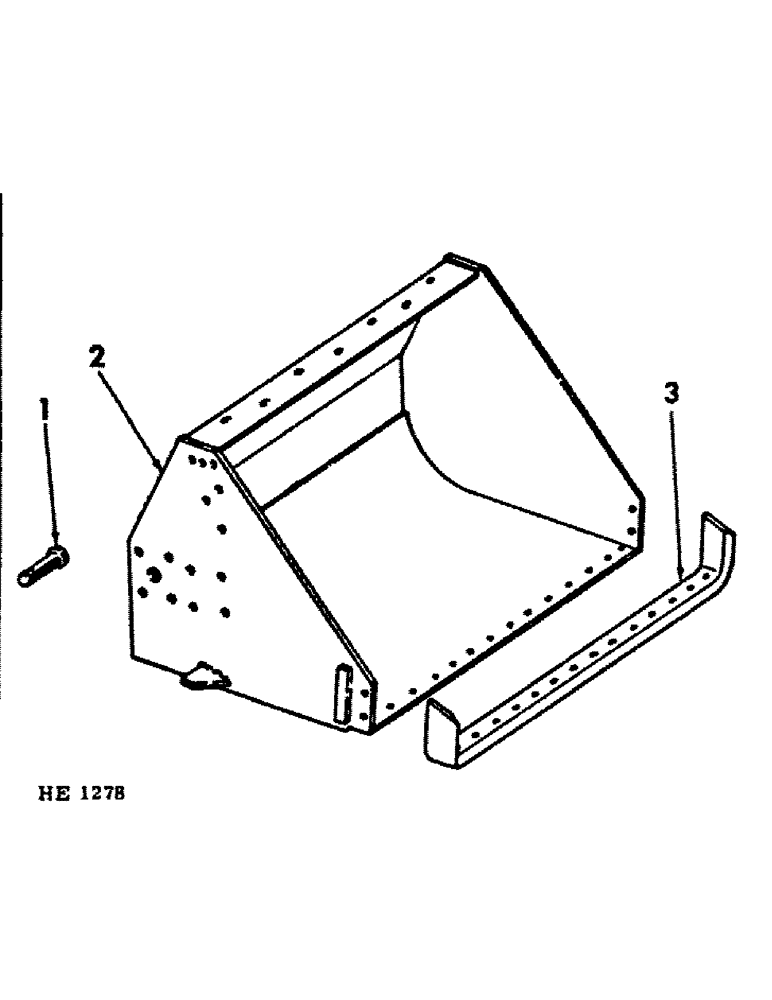 Схема запчастей Case IH 1850 - (C-07) - MATERIAL BUCKET 