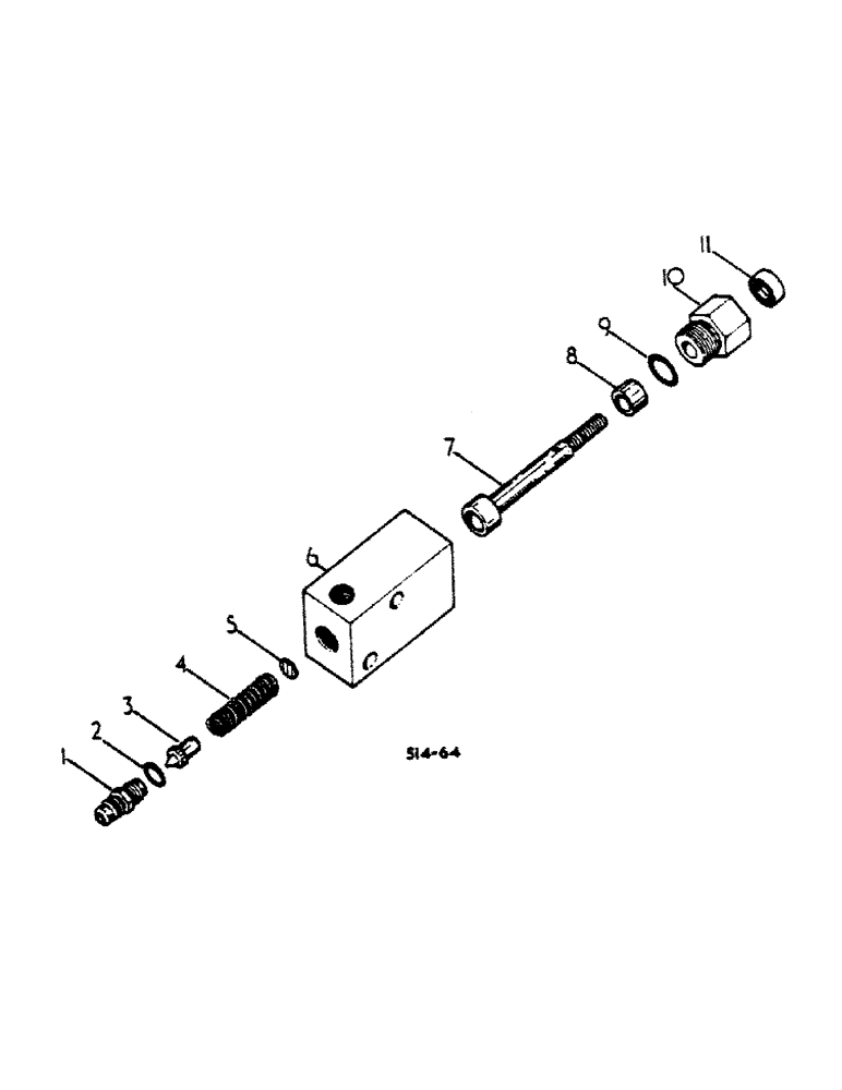 Схема запчастей Case IH 474 - (07-52) - DECELERATOR VALVE, TWO POSITION (04) - Drive Train