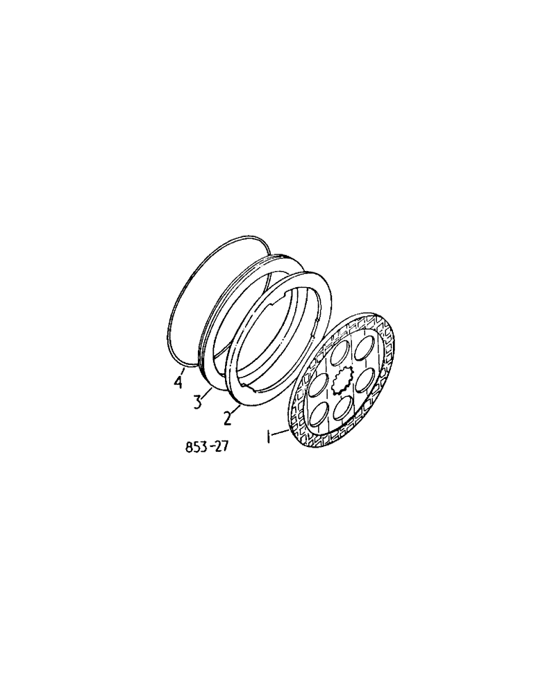 Схема запчастей Case IH 484 - (04-03) - BRAKES, BRAKES, DISC (5.1) - BRAKES